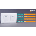 Igoto América Estilo Elétrico 2 Gang 1 Way Switch 2 Gang 2 Way Wall Switch